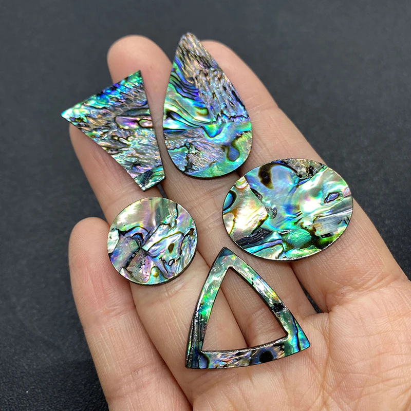

Abalone Shell Beads Natural Shell Single-sided Round Triangle Drop-shaped Jewelry Making Fashion Necklace Earrings Accessories