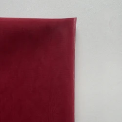 Elegant Red and Pink Tulle Mesh Fabric for Wedding and Bridal Wear (Burgundy red)