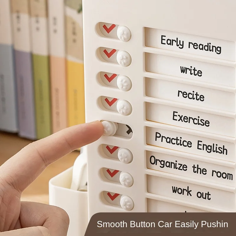 Multi-function Rotating Pen Holder Self-discipline Clock in Desktop Learning Pen Holder Storage Box Desktop Storage Rack