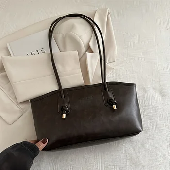 حقيبة هلال للسيدات ذات سعة كبيرة باللون الأسود والأبيض والبني والقهوة وحقيبة كتف قابلة للتحويل للعمل واسعة والسفر والاستخدام اليومي 5