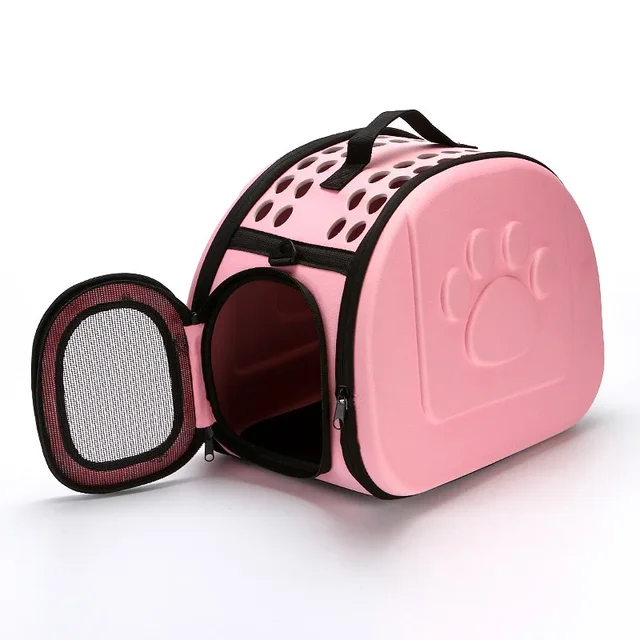 EVA material quality Travel Pet Bag Cat Flower Carriers Bags  Folding Small Dog Outdoor Shoulder Bag Folding Cats Carrying 2