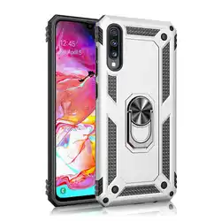 Heavy-Duty Shockproof Phone Case with Silicone Bumper Cover for J6 Plus 2018 (Silver)