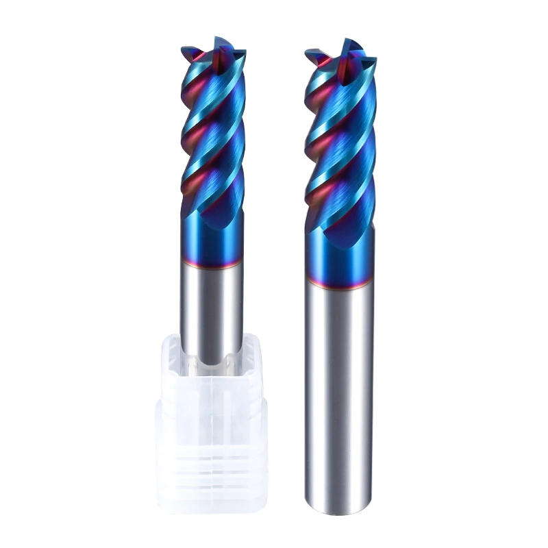 

4 Flutes HRC65 Carbide End Mill CNC Cutting Tools Alloy Carbide Milling EndMills Tungsten Steel Milling Cutter Square Router Bit