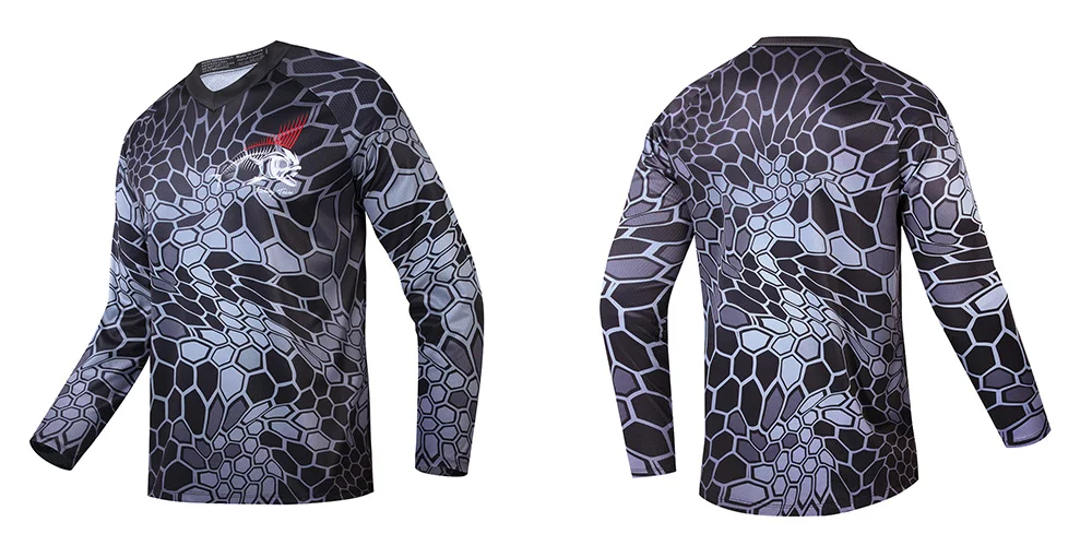 Description Picture 3 of itemNew 2024 Fishing Clothing Long Sleeve Camping Hiking Cycling T Shirt Anti UV Fishing Clothes Quick Drying Jerseys