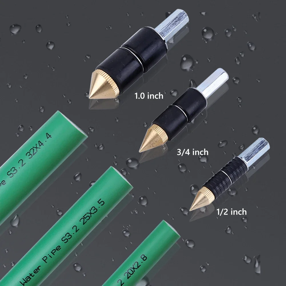 Plumbing Tool Hot-melt Water Stop Pin Kitchen Bathroom Repair Plumbing Tool Hot Melt Stopper Accessories Water Pipe Repair with Rubber Cover