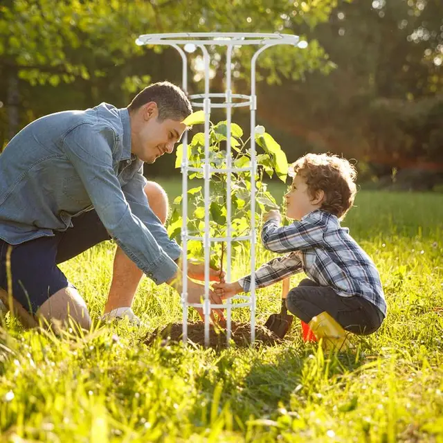 Kerti Rács A Mászó Növényekhez Rácsosok Könnyű Növénytorony Virágok Állványaihoz - Image 3
