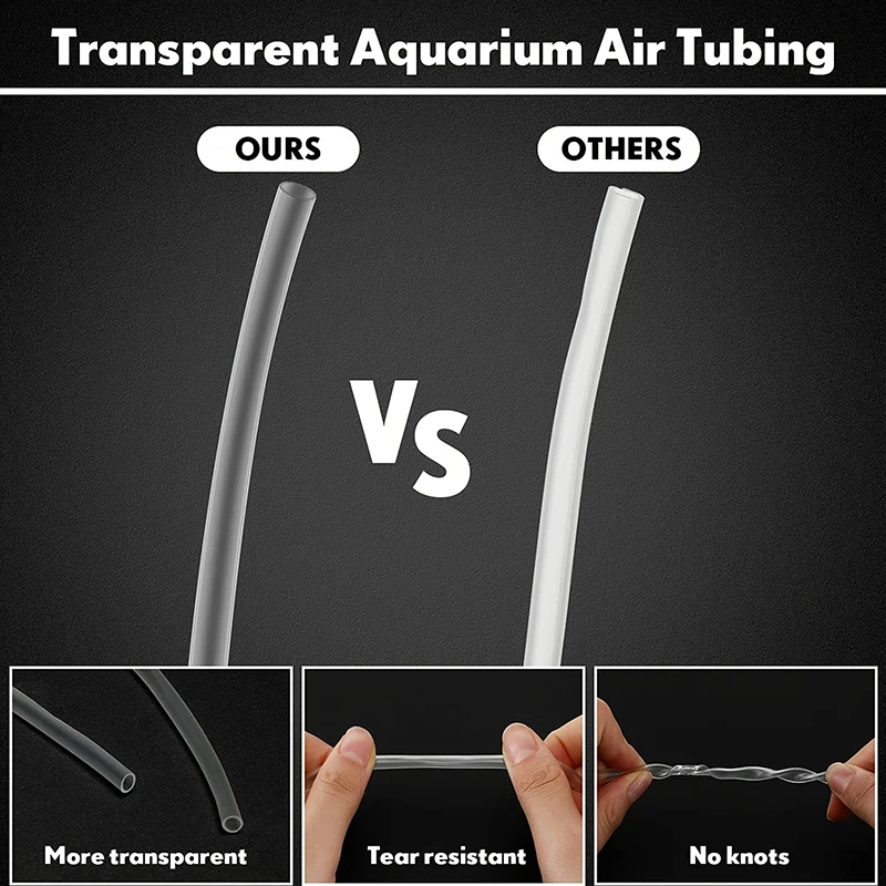 Aquarium Tubing Hose Pipe Airline Silicone Tubing Standard 3/16" Tubing for Fish Tank Air Pump aquarium tubing connectors aquarium air pipeline peristaltic pump tube