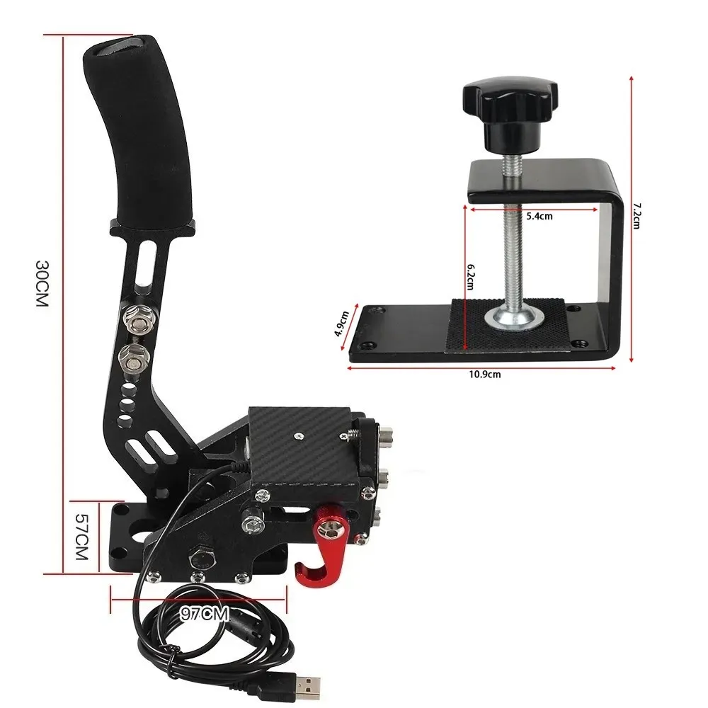 Universal Racing Game PC USB Handbrak &Fixed Bracket For G25/27/29 T300 T500 Racing Games Fanatecosw Dirt Rally