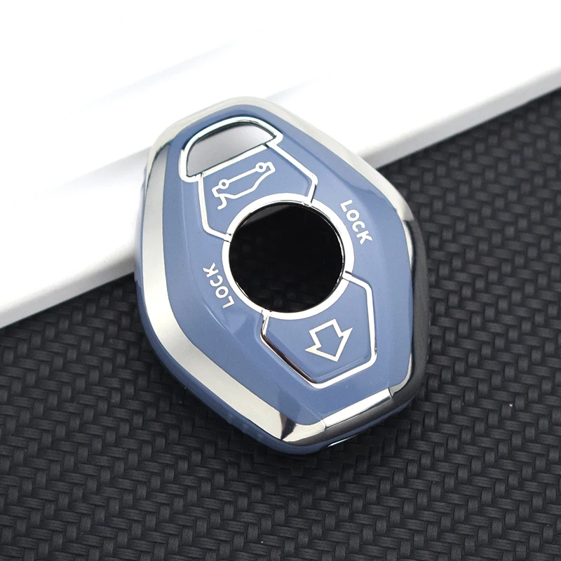 Deluxe Protective TPU Car Key Cover with Fob Sleeve