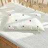 Baby Pillowcase Cotton Quilted Bear Star Moon Embroidery Newborn Pillow Cover Without Filler 30x50cm 2