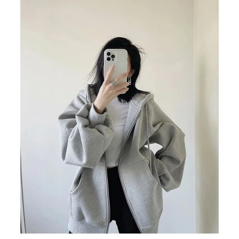 

Women's' Clothing Coat American Retro Design Slim Grey Letter Pocket Short Contrast Sweet Cool Hot Girl Zipper Long-sleeved Top