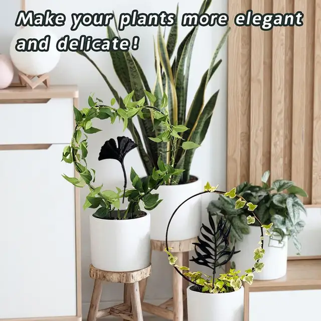 Kerti Cserepes Növényi Tartó Rács Rozsdamentes Nedvességálló Bevonat Stabil Szerkezetű Vasnövény Hegymászó Keret Az Udvarhoz - Image 3