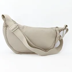 Chic Women's Nylon Hobo Crossbody - Large Capacity Designer Tote and Shopper Bag (Beige)