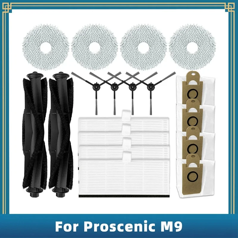 

18 шт., Сменные аксессуары для робота-пылесоса Proscenic M9 / M8