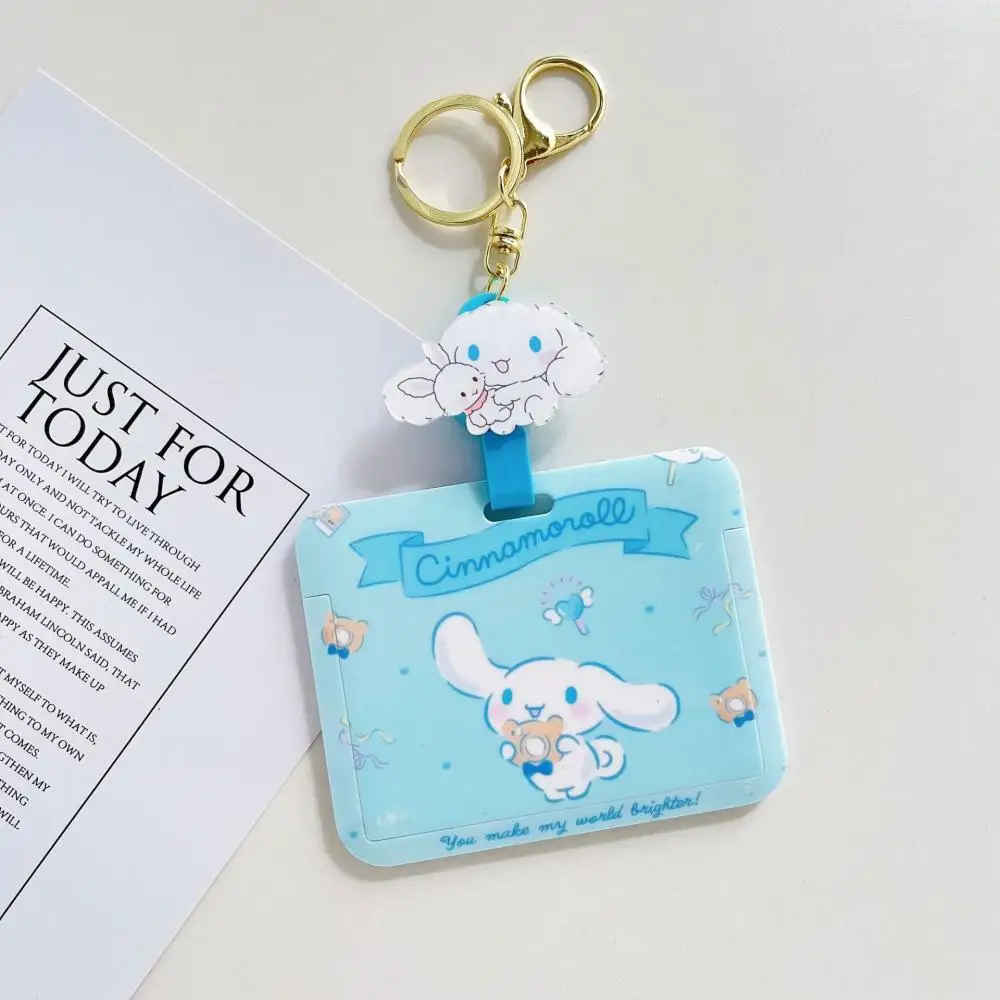 Kawaii Kuromi My Melody Cinnamoroll Id Holder Credit Card Holder with  Keychain Bag Decorative Pendant Decoration| | - AliExpress