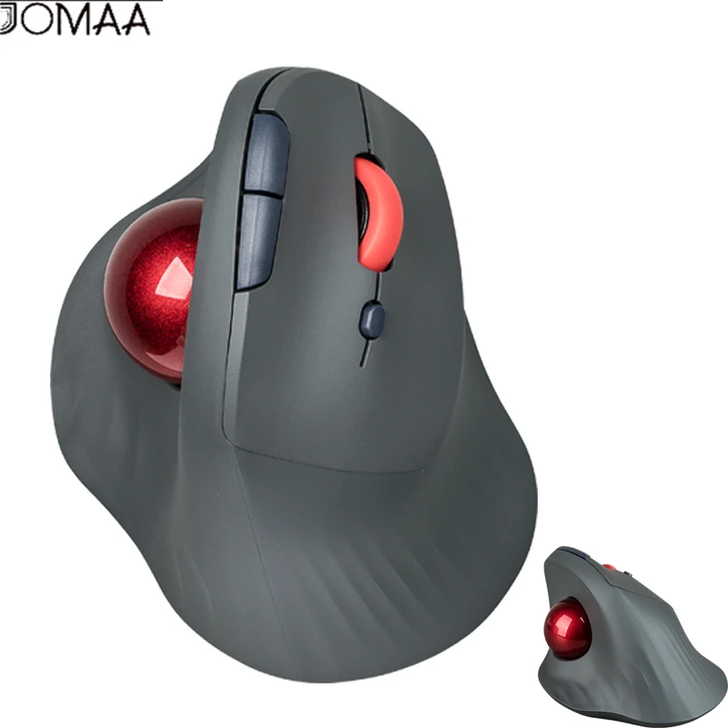 JOMAA Wireless Gaming Mouse Vertical Rechargeable Rollerball Ergonomic Slient Click for Windows Computer