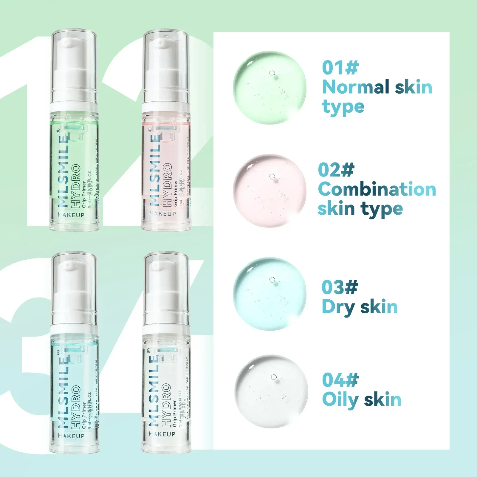 5ml Hydrating Face Primer Makeup Gel Isolation Moisturizing Brightening Invisible Pore Transparent Cream