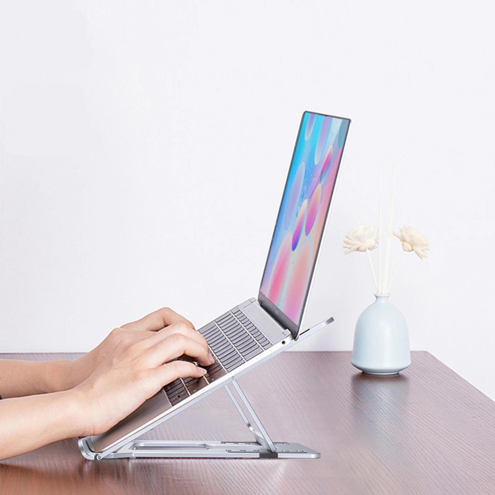 suporte suporte de refrigeração suporte com saco de pano para apple macbook