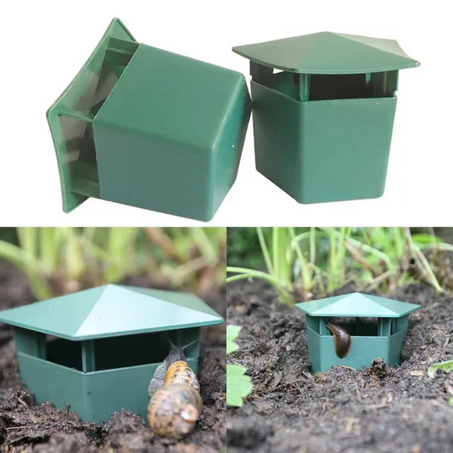 Környezetbarát Csiga Ketrec Slug House Csigacsapda Fogó Kártevők Csaliállomás Eszközök Állati Kártevőirtó Kerti Farmvédő - Image 2