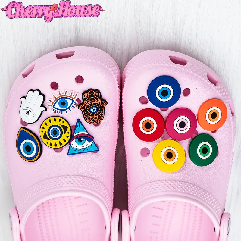 1pcs The Devil's Eye Croc Charms Accessories Sneakers Shoe Decorations