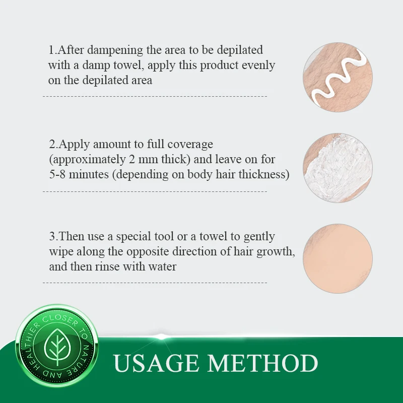 MABREM Hair Removal Cream Painless Hair Remover For Armpit Legs and Arms Skin Care Body Care Depilatory Cream 40g For Men Women 4