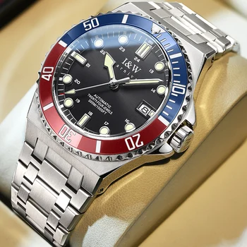 남성용 카니발 방수 오토매틱 시계, 럭셔리 기계식 시계, Reloj Hombre, 사파이어 밀리터리 스틸 다이브 워터 고스트 베젤, 300M NH35