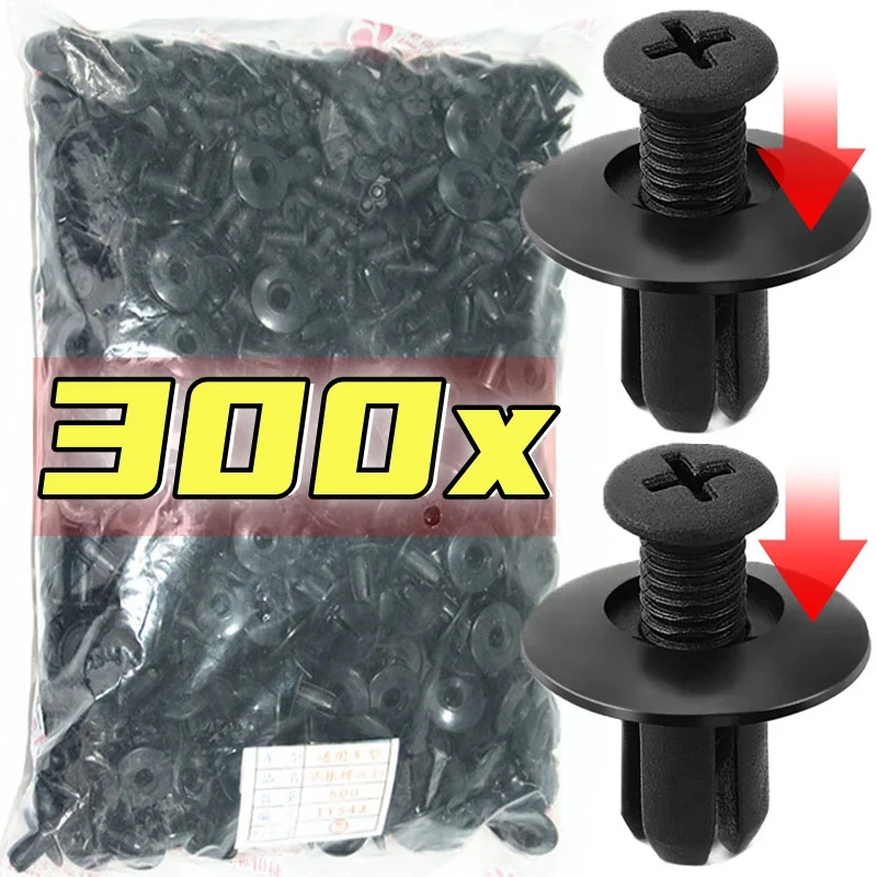 300 Pezzi Kit Fermacavo E Clip Auto - Rivetti In Plastica, Fascette, Pulsanti Per Paraurti E Parafango Con Strumento Di Rimozione E Taglierina