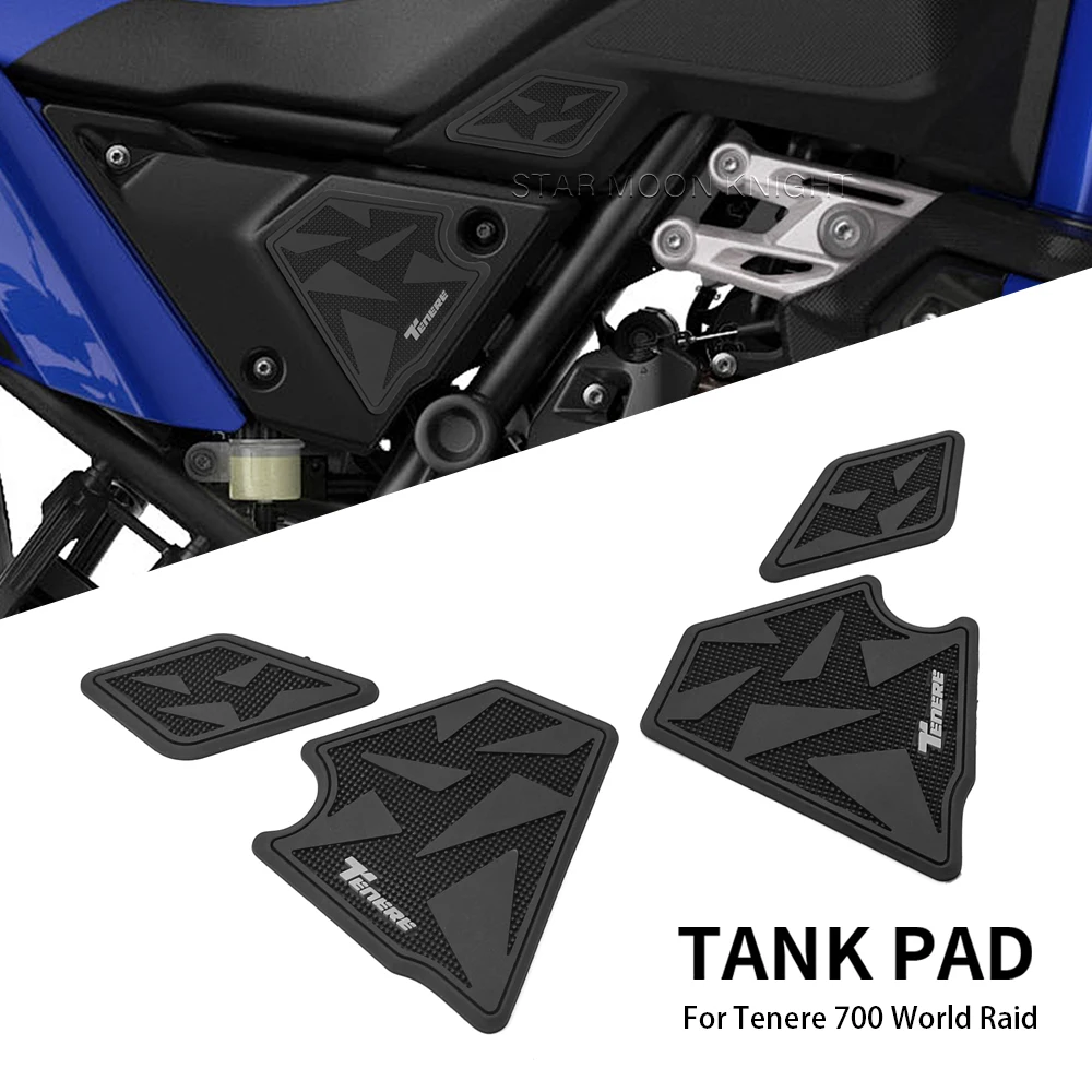 Per Yamaha Tenere 700 Tenere700 World Raid 2022-Moto Side Fuel Tank Pad Tank Protector Stickers Ginocchiera Traction Pads