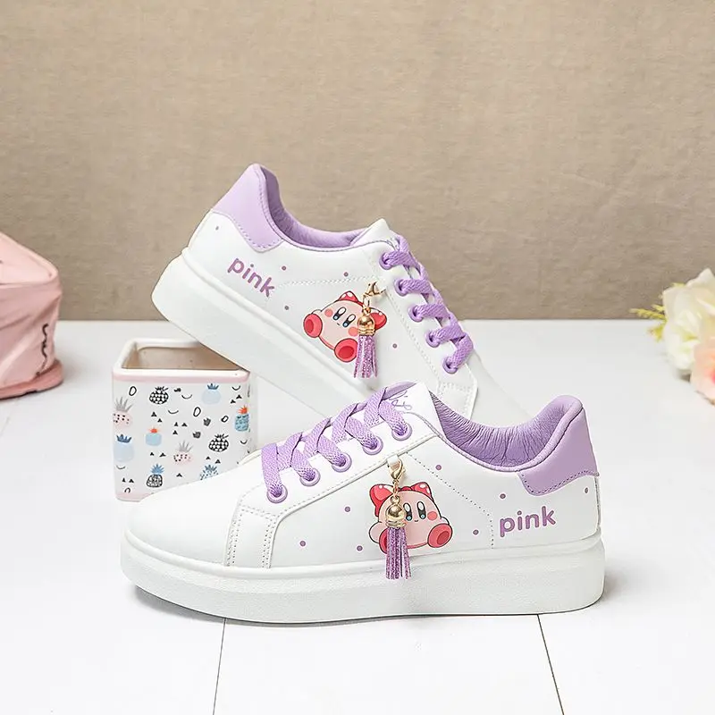 

Cute Cartoon Kirby Adult and Children's Casual Small White Shoes Women's Shoes Board Shoes Non Slip Student Shoes Casual Shoes