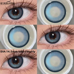 EYESHARE Soft Beauty Color Contact Lenses - Purple & Pink Tones (BUBBLE - BLUE)