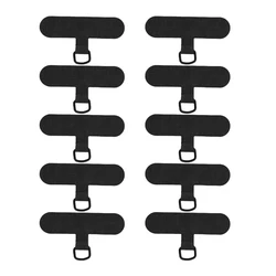 Universal Nylon Phone Tether Tab - Durable Lanyard Safety Connector Replacement for Full - Cover Smartphone Cases (10Pcs Nylon Black)