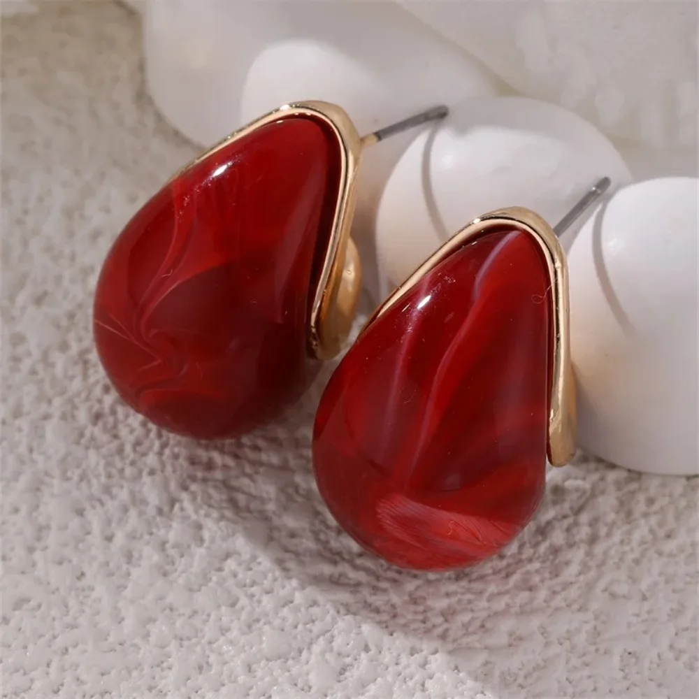 Dopamine Colorful Drop Earrings Macaron Ins Trendy Minimalist Elegant Unique High End Fashion Accessories