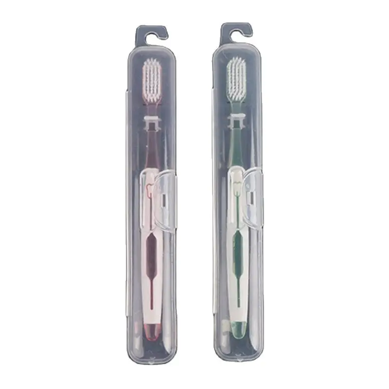 1pc Travel Portable Toothbrush Holder Transparent Storage Box Case Practical Container Toothbrush Box Organizer Bathroom Tools
