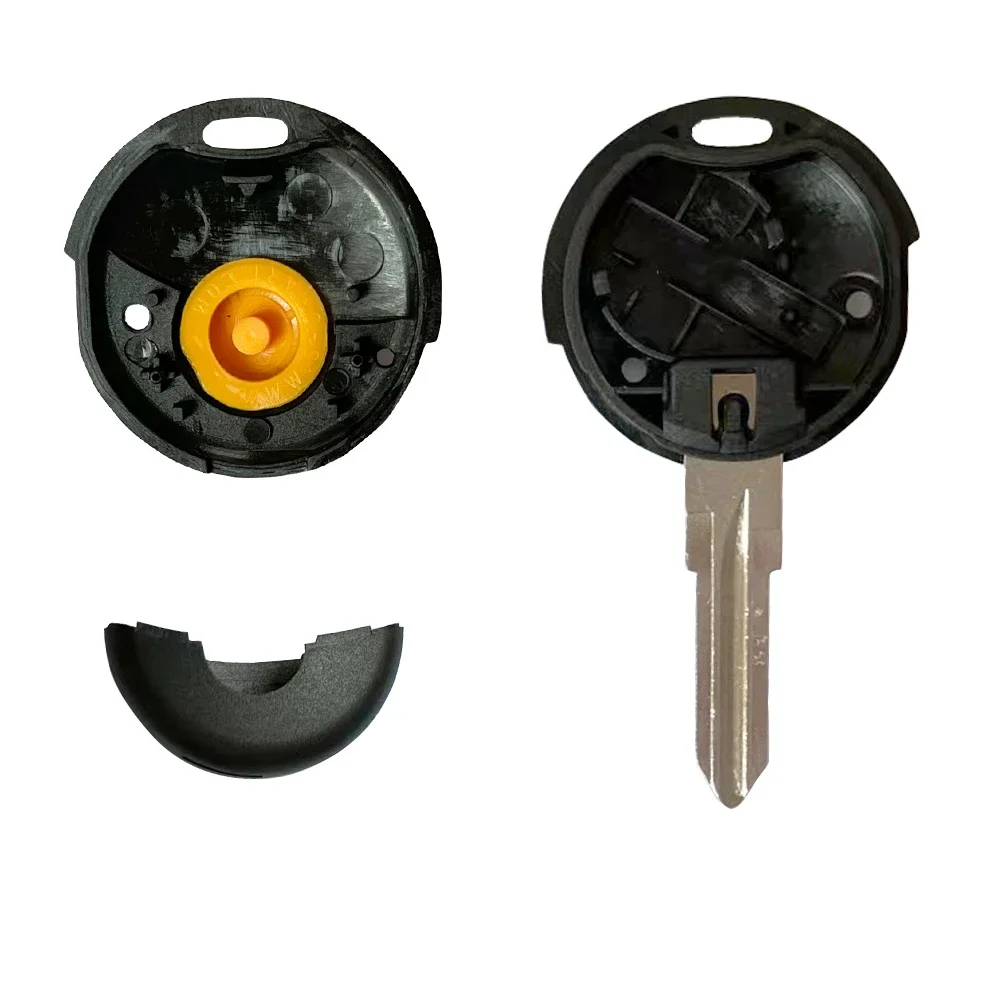 1 Button Remote Car Key Shell for Mercedes Benz Smart Fortwo 1998-2012 Auto Key Case Cover Replacement with Uncut Blade