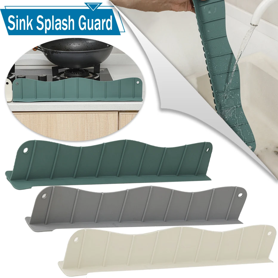 Silicone Sink Splash Guard Water Splash Guard for Kitchen NonSlip