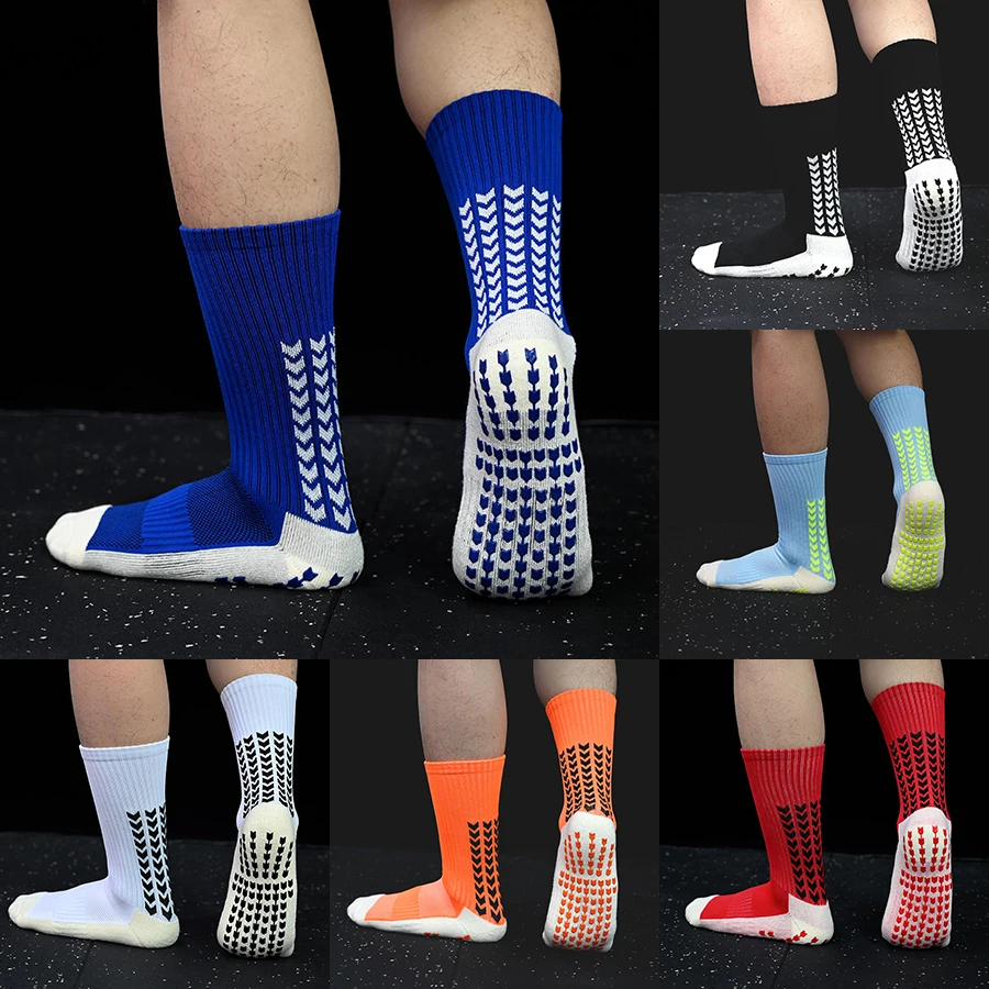 Absorb Sweat Outdoor Football Socks Anti Slip Soccer Men Women Sport