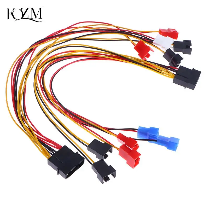 

Кабель питания для вентилятора компьютера, 4 контакта, от Molex до 3 контактов, 12 В, 7 в, 5 В