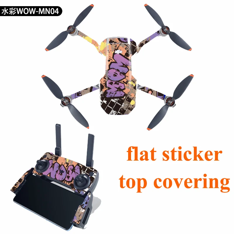 Protective Sticker For DJI MAVIC MINI Drone Body Controller Flat Covering Decorative Sticker Flim Top Cover Waterproof PVC ACC