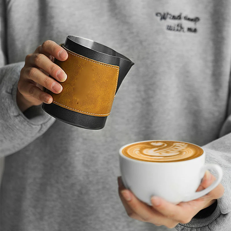 Milk Pitcher 5.0 Without Handle 500ml Stainless Steel Latte Art Barista Accessories Tools Kitchen Cafe