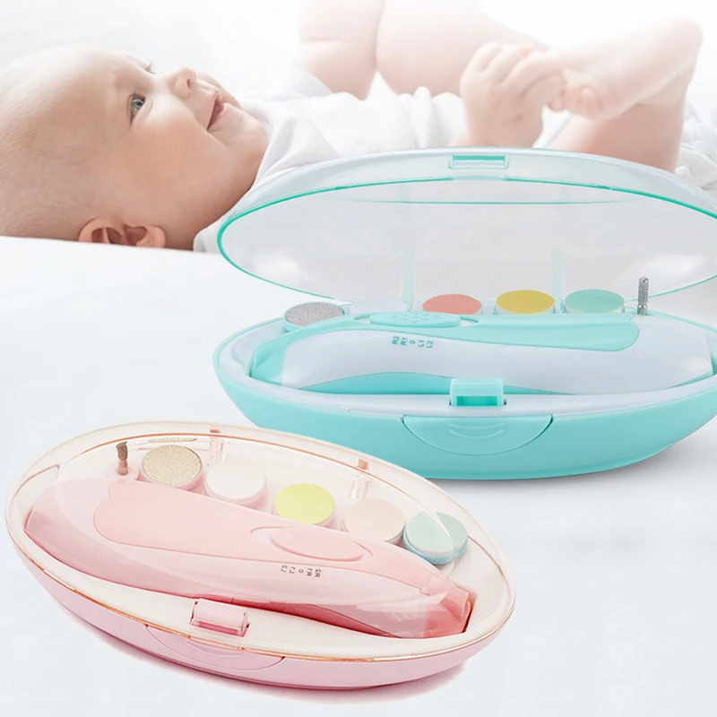 Baby Healthcare Kit Newborn Nail Trimmer Electric Baby Manicure Pedicure Cutter Scissors Care Set New Born Care Products