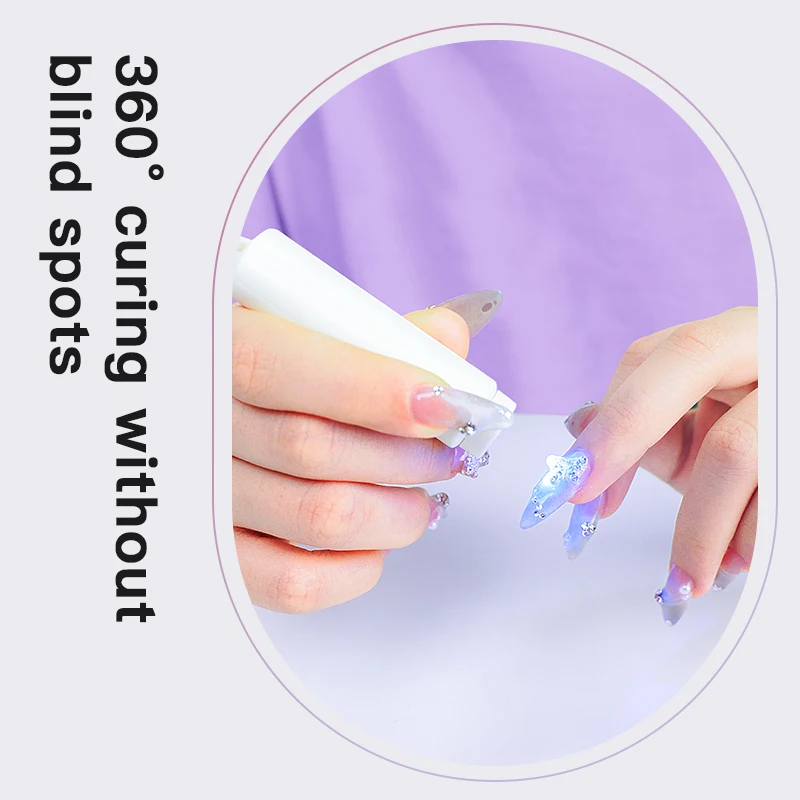 tank007 UV340 UV LED Nail Curing Lamp Mini Nail Lamp Fast Dry & Cure Gel