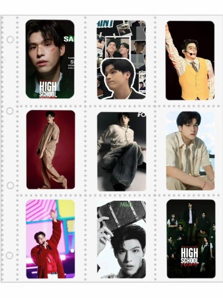 8PC/SET No Repeat Skynani Nani Hirunkit Sky Wongravee Thai TV High School Frenemy Drama Stills Photo Double-sided Printed Cards
