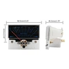 TN73HSS0324 VU Meter Header with Pointer-Dial Backlit Audio DB Level Header Power Amplifier Level Meter High Accuracy 6