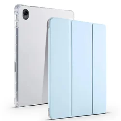 Funda versátil para tableta con soporte para lápiz, soporte plegable y cierre magnético - Funda trasera de TPU duradera