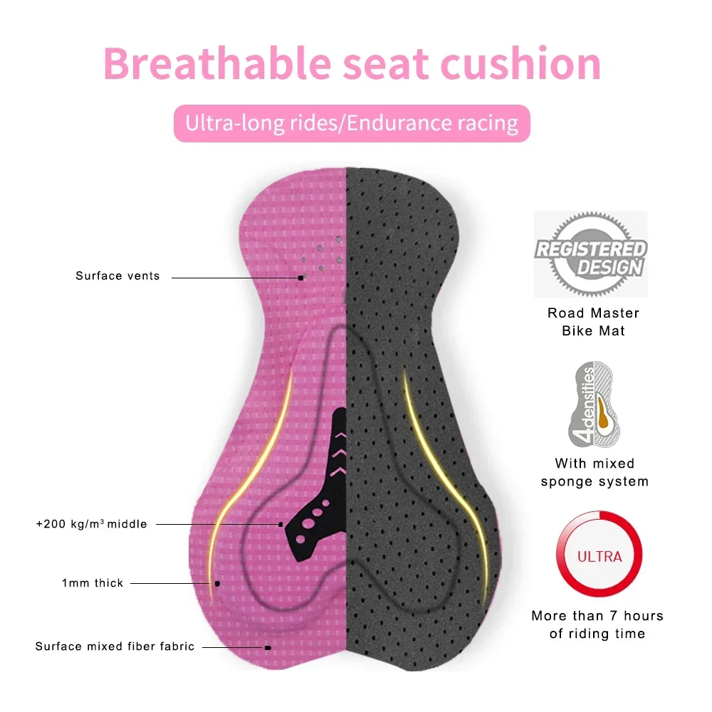 X-TIGER Women's Racing Cycling Shorts Summer Breathable Mesh Cushioned Cycling Shorts Outdoor Mountain Road Bib cycling bib shorts,cycling shorts
