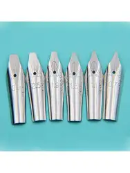 6 - Piece Premium Stainless Steel Fountain Pen Nib Set - Ideal (6pc nib)