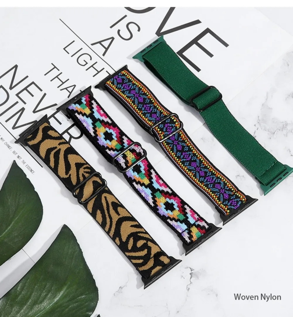 Women's Nylon Elastic Watch Strap Bracelet