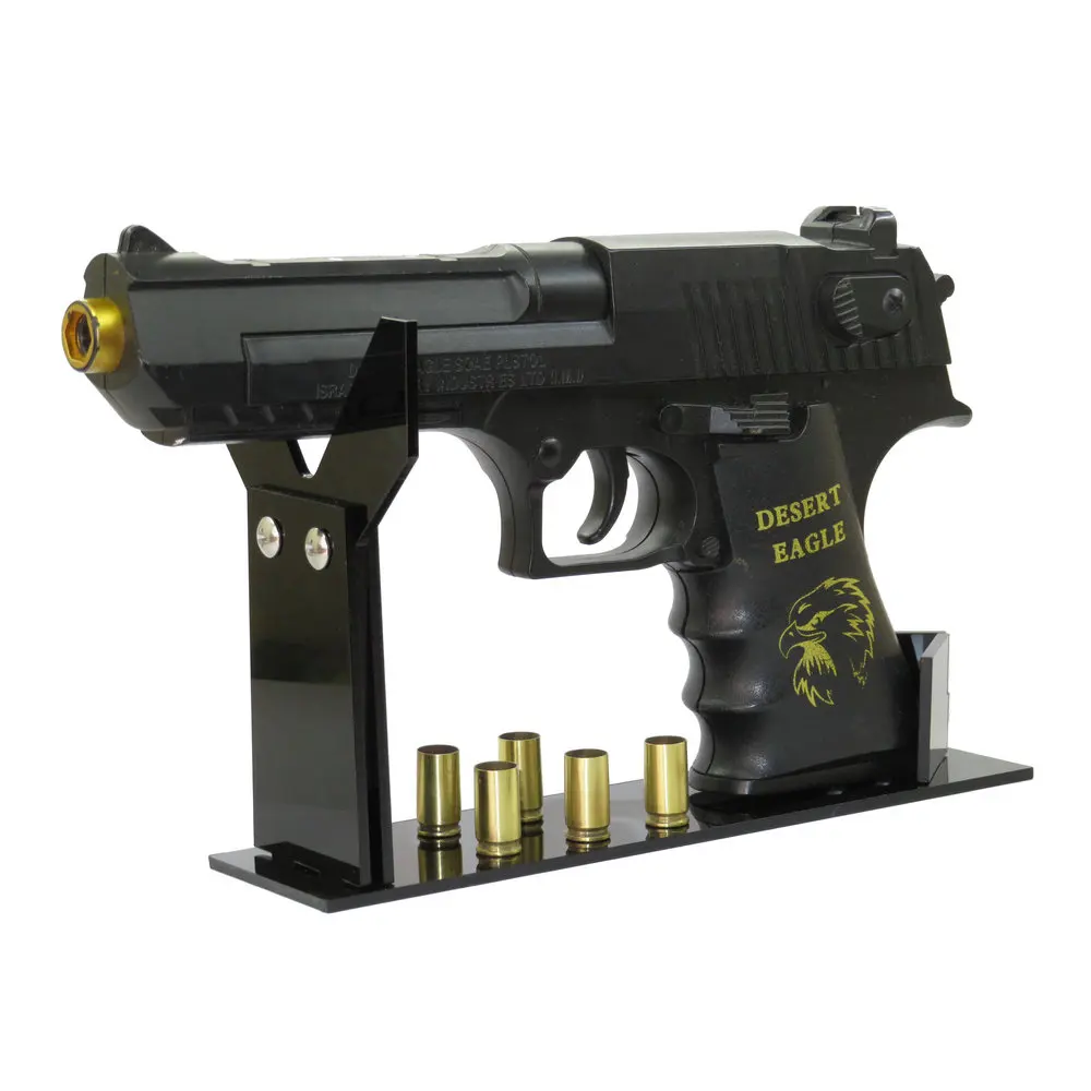Premium Pistol Revolver Display Stand Weapon Stand Black Gun Holder Short Gun Model Showing Rack