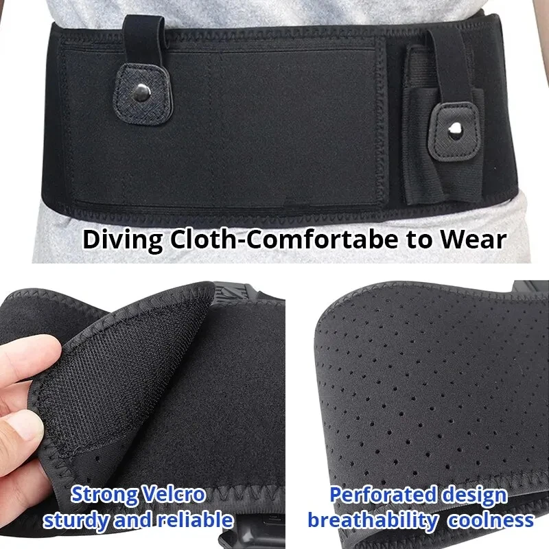 Tactical Belly Gun Holster Concealed Carry Waist Band Pistol Holder with Magazine Bag Invisible Waistband Holster pistol holster,gun holster