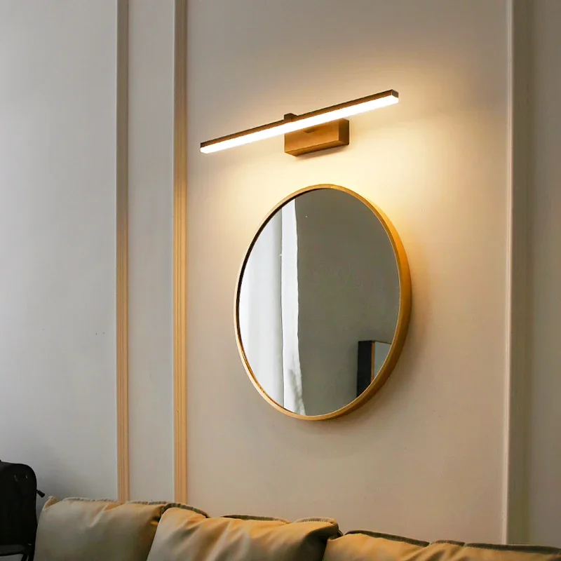 현대 벽 조명 욕실 LED 하드웨어 벽 램프 3 색 빛 알루미늄 Led 실내 벽 Sconces 고정 장치 메이크업 빛